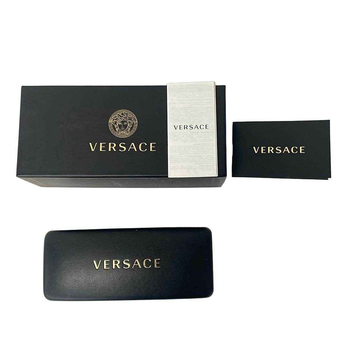 VERSACE 4324-B-A GB1/11 サングラス — ブラック&シルバー