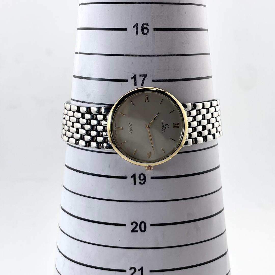 OMEGA デ・ヴィル メンズ腕時計 — クォーツ、シルバーゴールド
