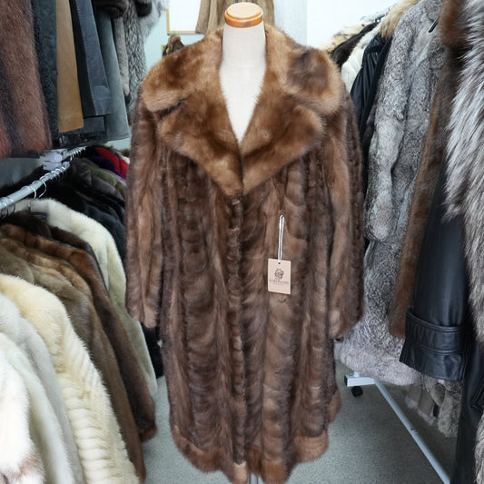 Demi Buff Mink Coat - Genuine Vintage Fur From Japan