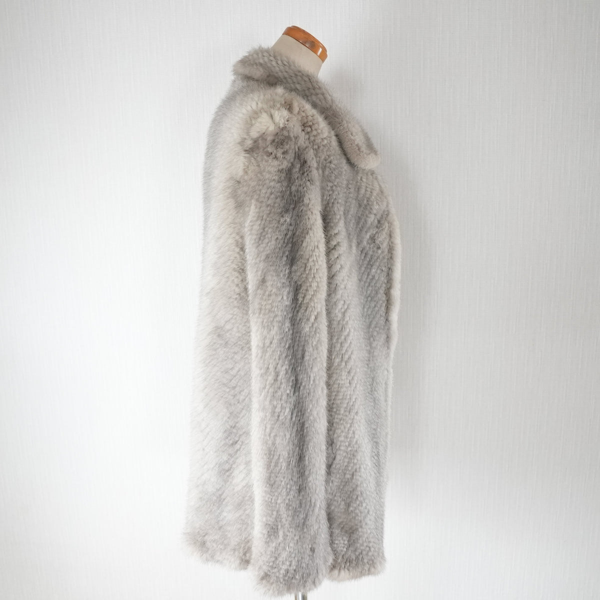 Sapphire Mink Fur yarn Jacket eff - Genuine Vintage Fur From Japan