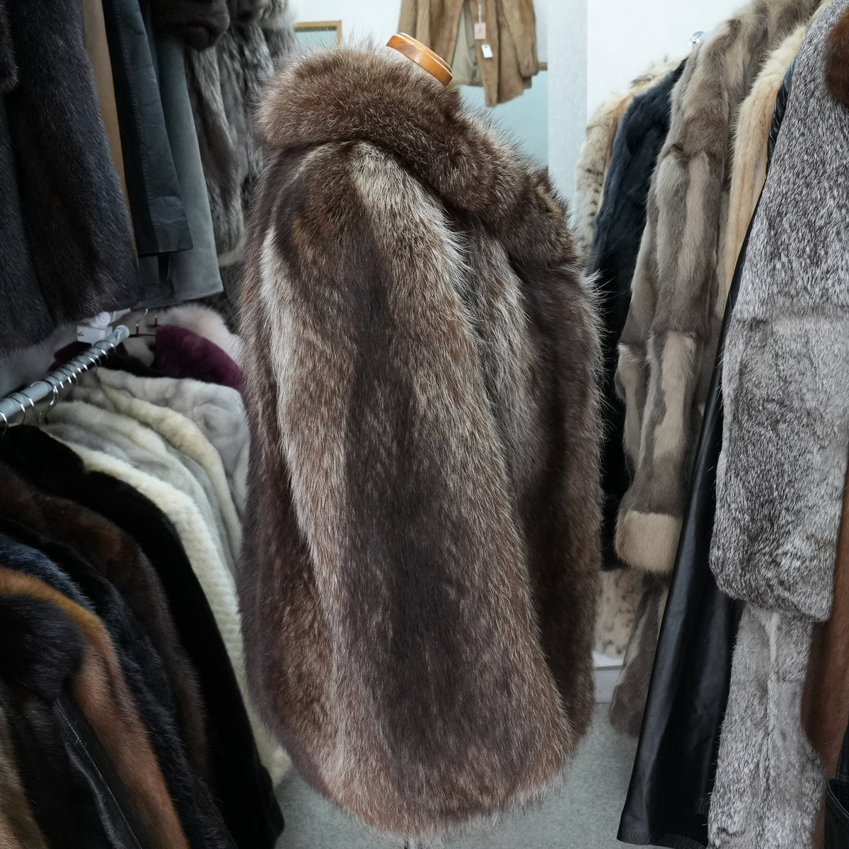 Finn raccoon Fur Coat Josephine - Genuine Vintage Fur From Japan