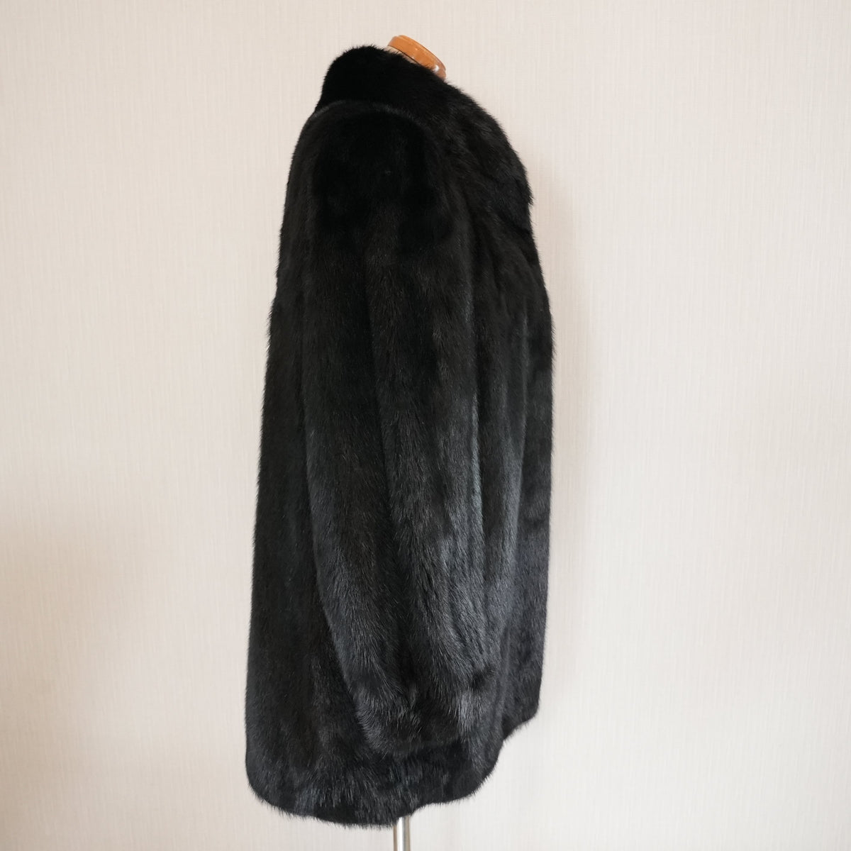 Dark Mink Fur Coat MG Sable - Genuine Vintage Fur From Japan