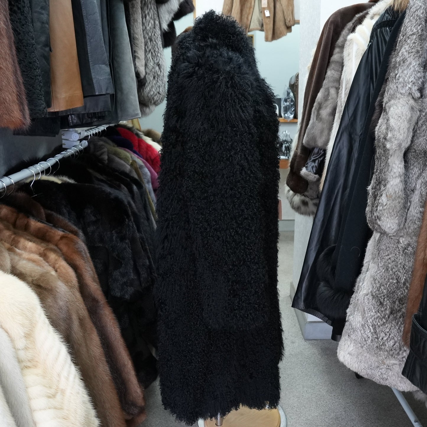 Mongolian Lamb Fur Reversible Coat - Genuine Vintage Fur From Japan
