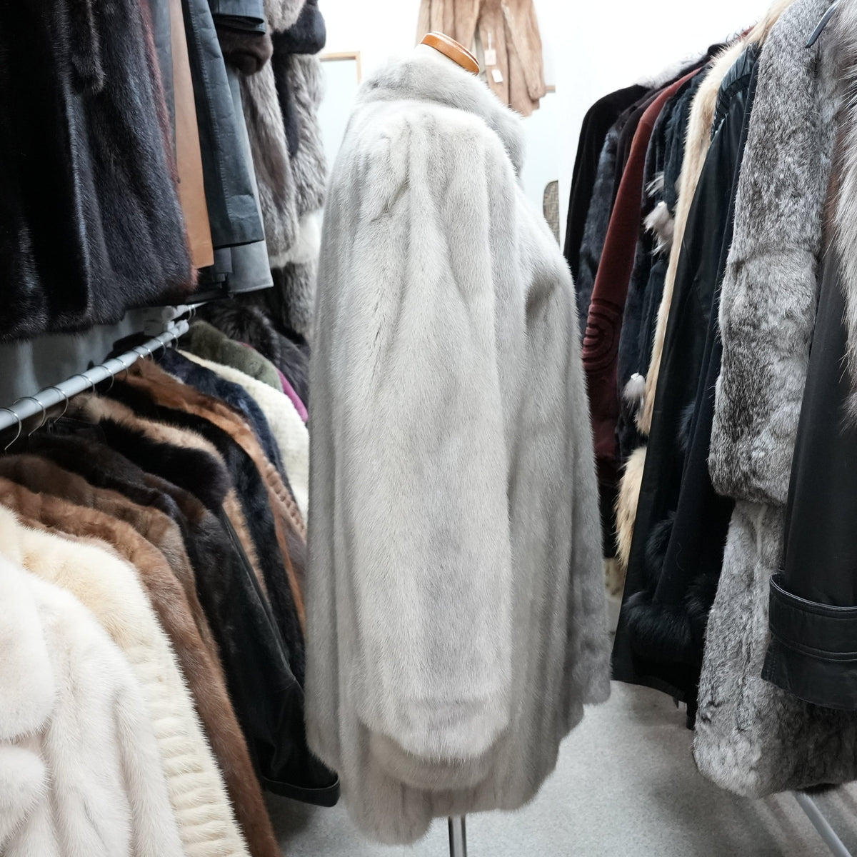 Sapphire Mink Fur Coat - Genuine Vintage Fur From Japan