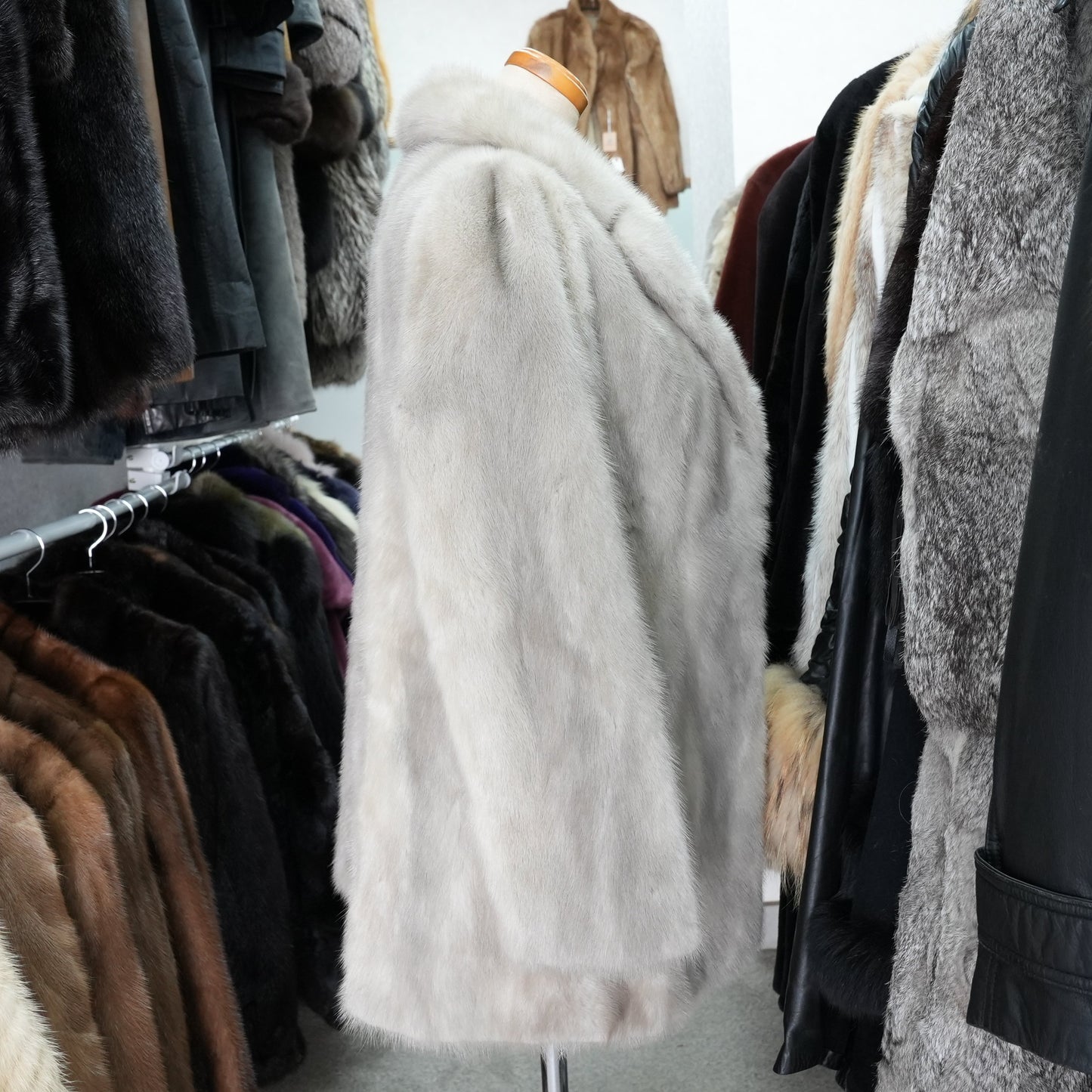 Sapphire Mink Fur Jacket - Genuine Vintage Fur From Japan