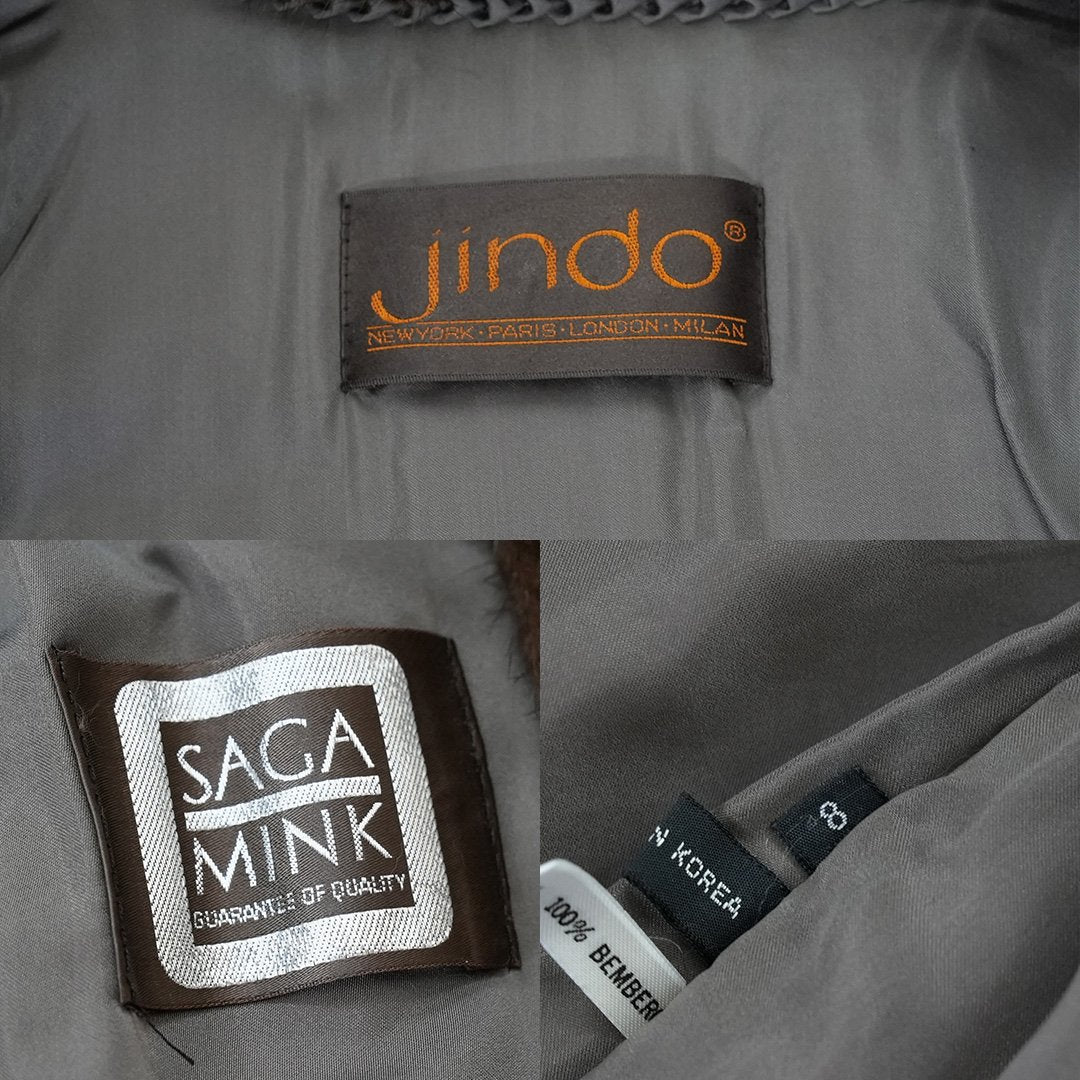 Dark Mink Fur Jacket - SAGA MINK