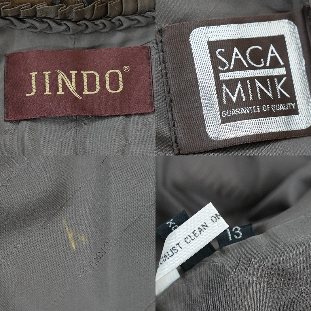 Demi Buff Mink Jacket Cropped Length - SAGA MINK Genuine Vintage Fur Japan