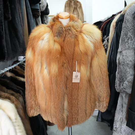 Red Fox Coat Rambulton - Genuine Vintage Fur From Japan