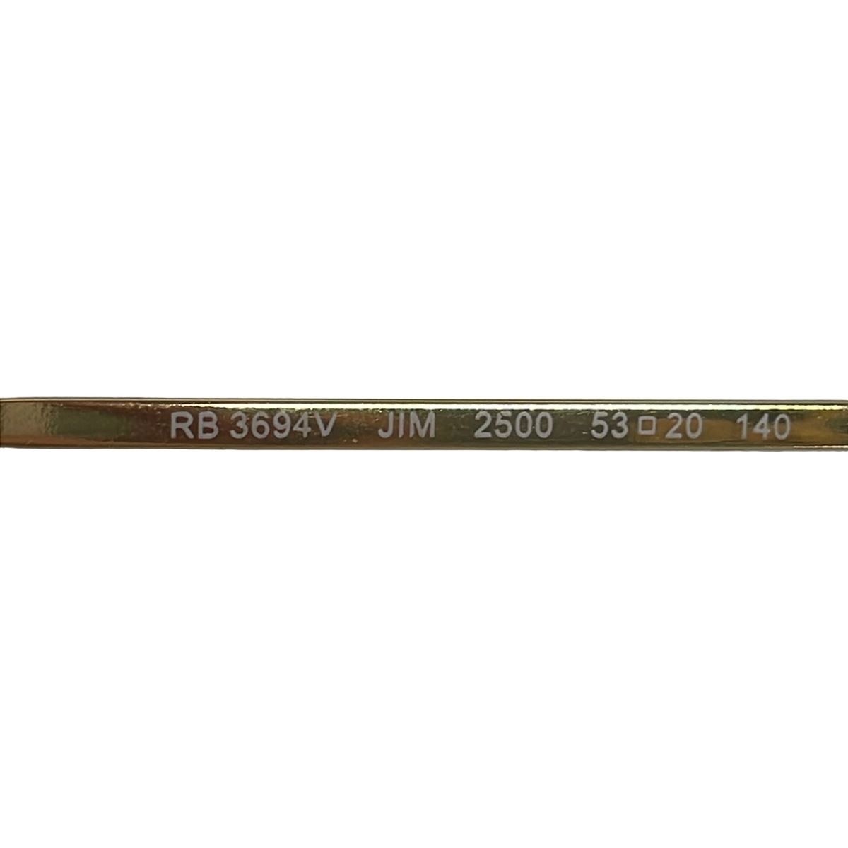 雷朋 RB3694V 太阳镜 — 透明、金色、深棕色