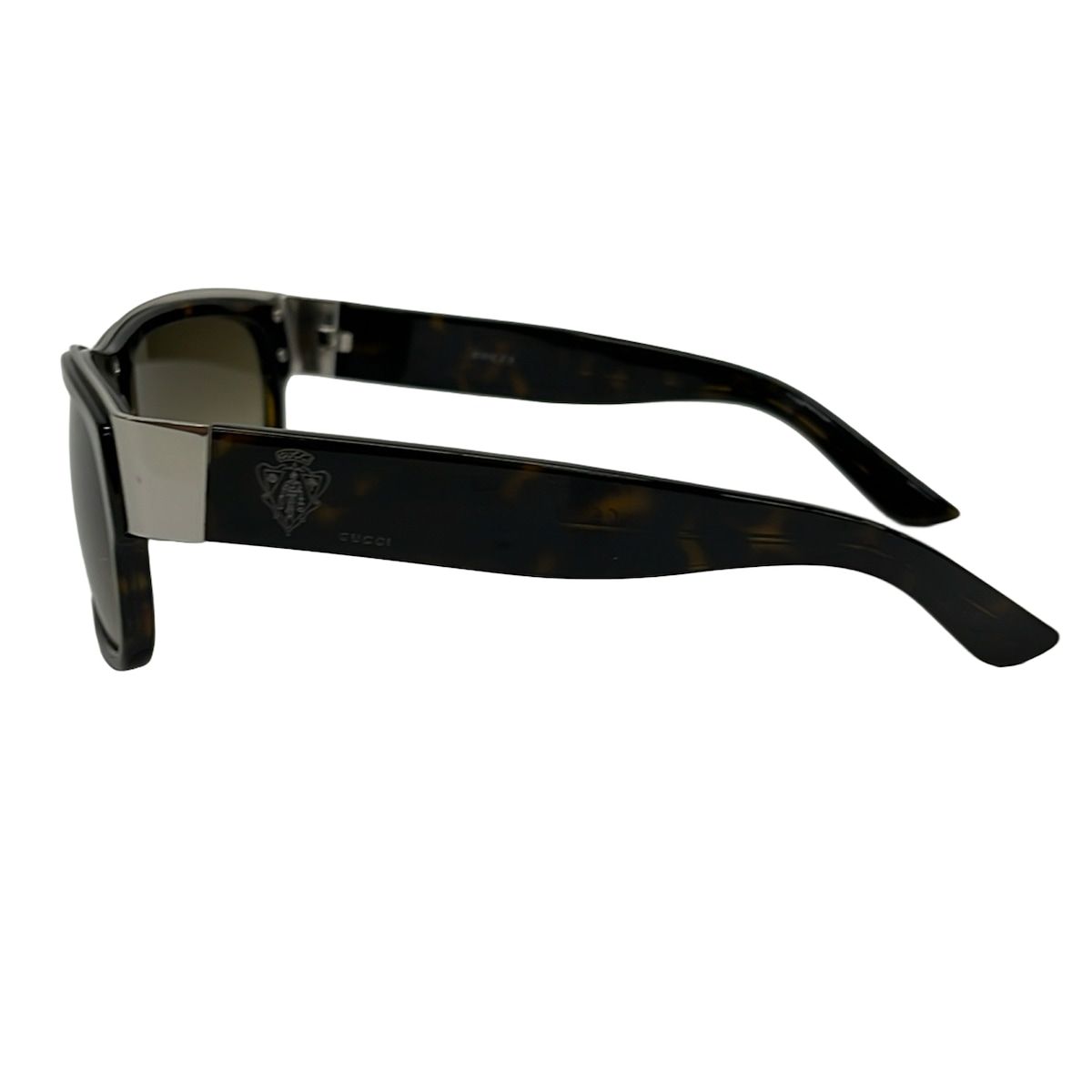 GUCCI GG1594/S サングラス — ダークブラウン＆シルバー