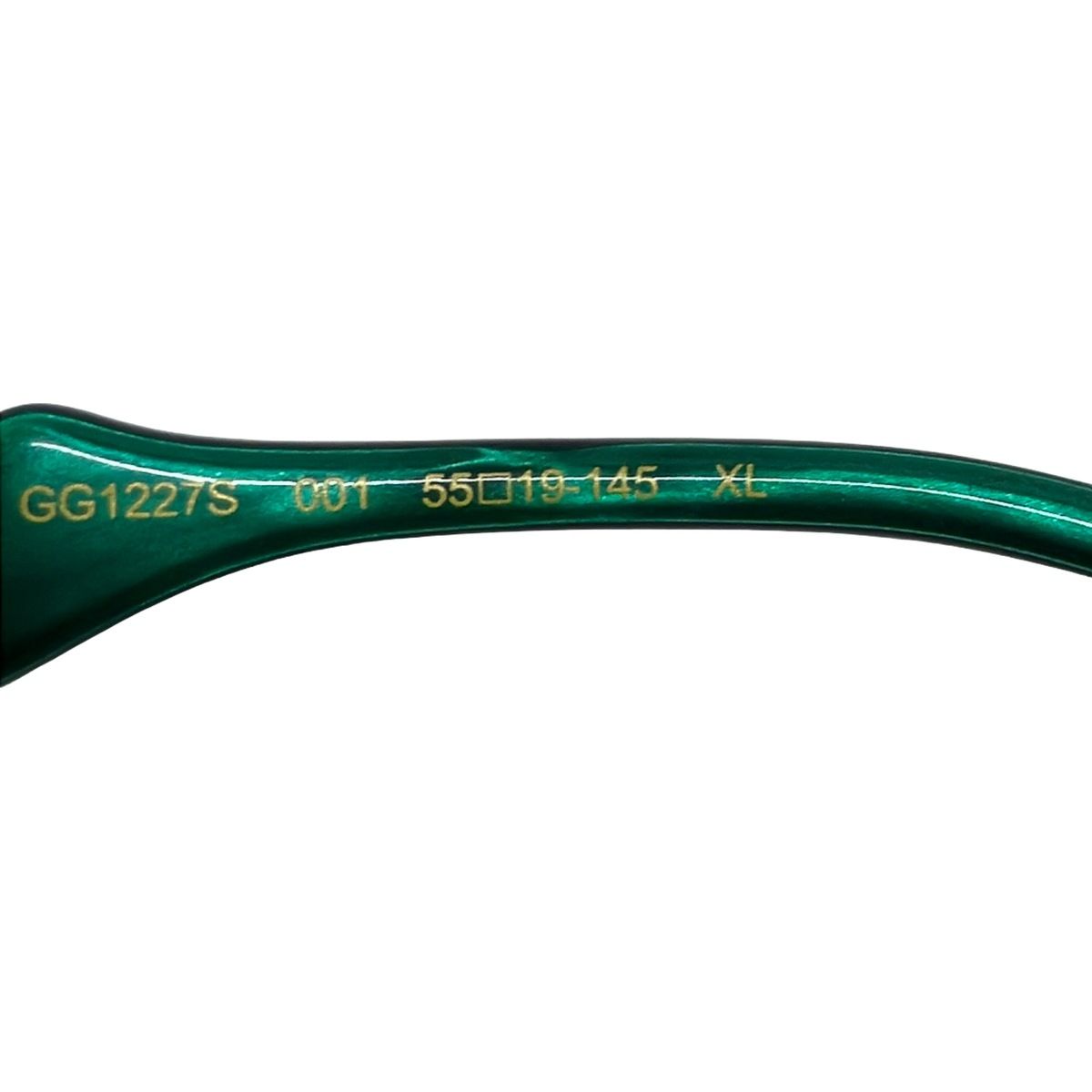 GUCCI GG1227S サングラス — ブラック、ゴールド、ライトブラウン