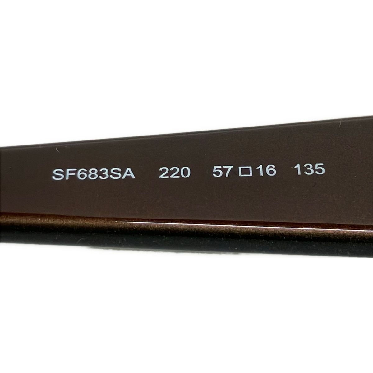菲拉格慕 Salvatore Ferragamo SF683SA 太阳镜 — 波尔多红与金色