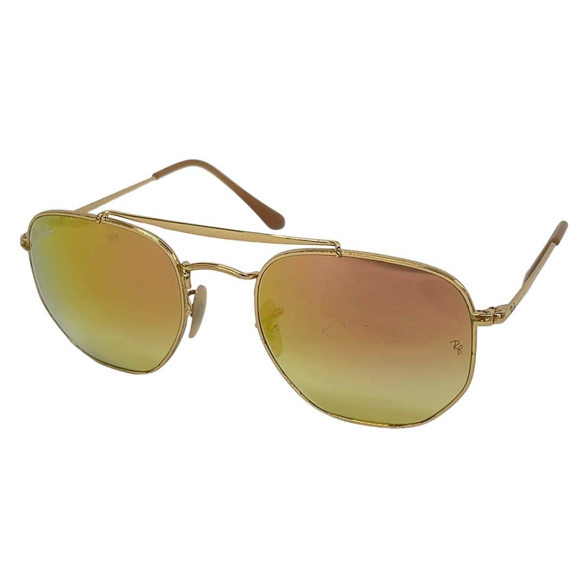 Ray Ban RB3648 サングラス — ブラック、ゴールド、ピンクベージュ