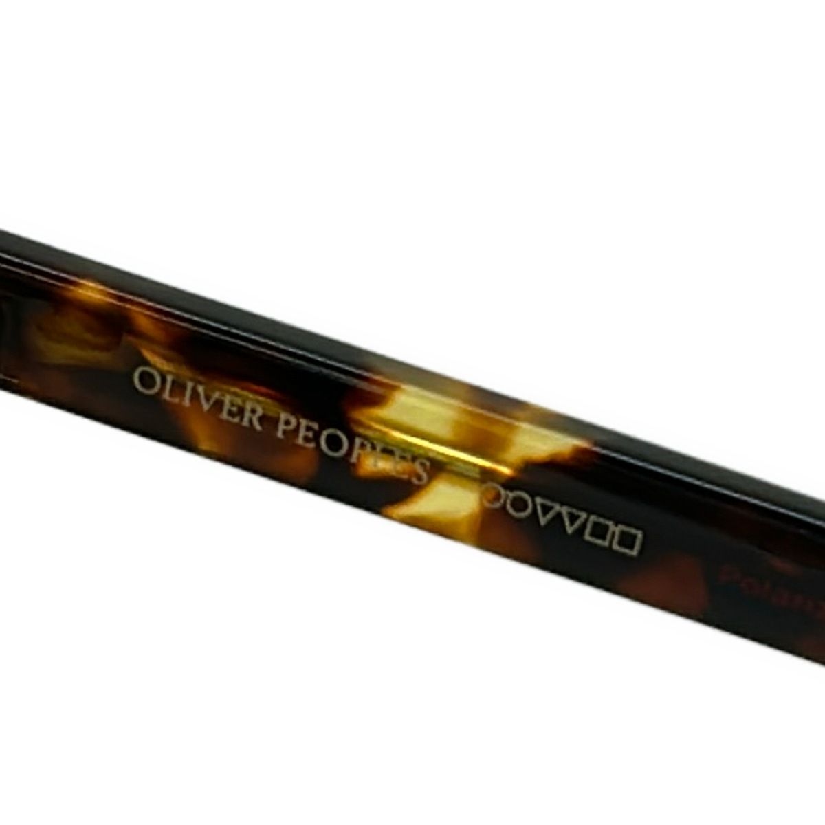 OLIVER PEOPLES サングラス — ネイビー、アイボリー、ダークブラウン