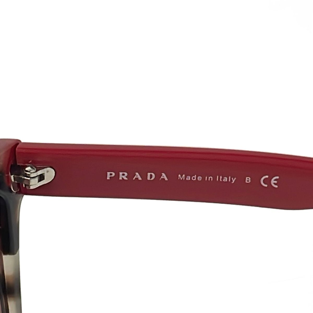 PRADA SPR21S-F サングラス — レッド、ダークブラウン、ベージュ