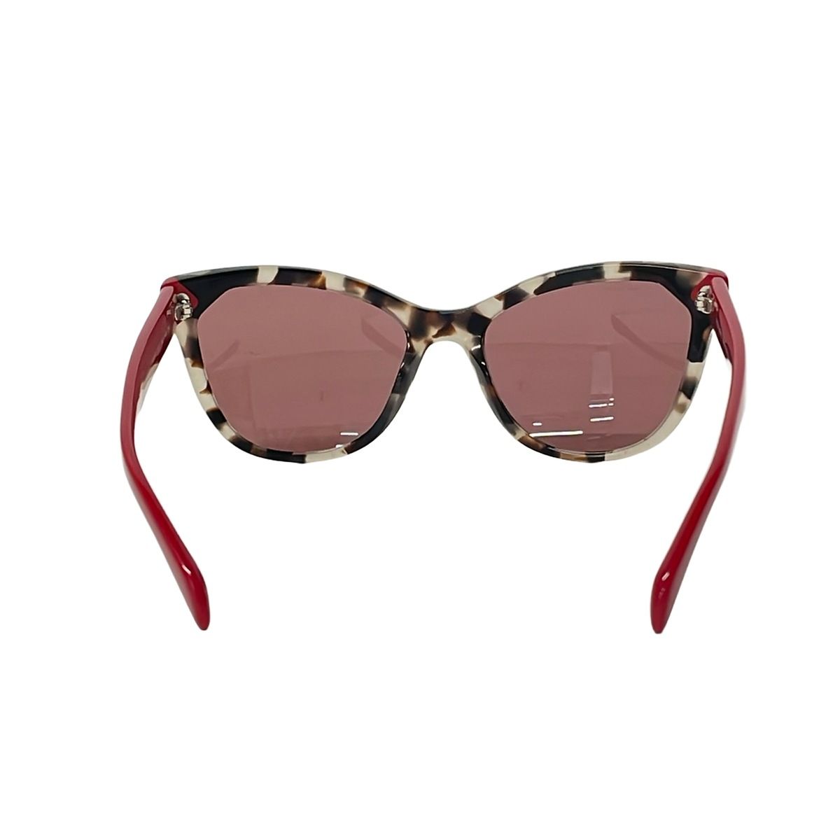 PRADA SPR21S-F サングラス — レッド、ダークブラウン、ベージュ