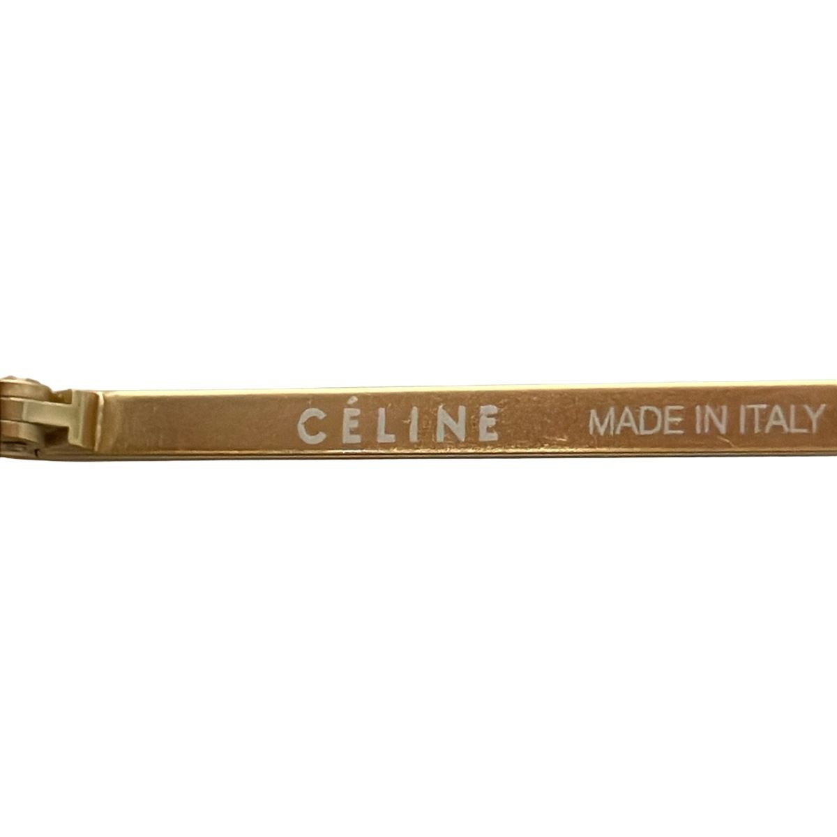 CELINE CL41373/S 太阳眼镜 — 深棕色与金色