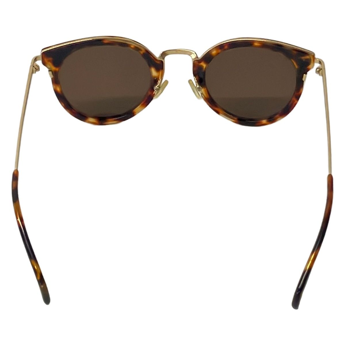 CELINE CL41373/S 太阳眼镜 — 深棕色与金色