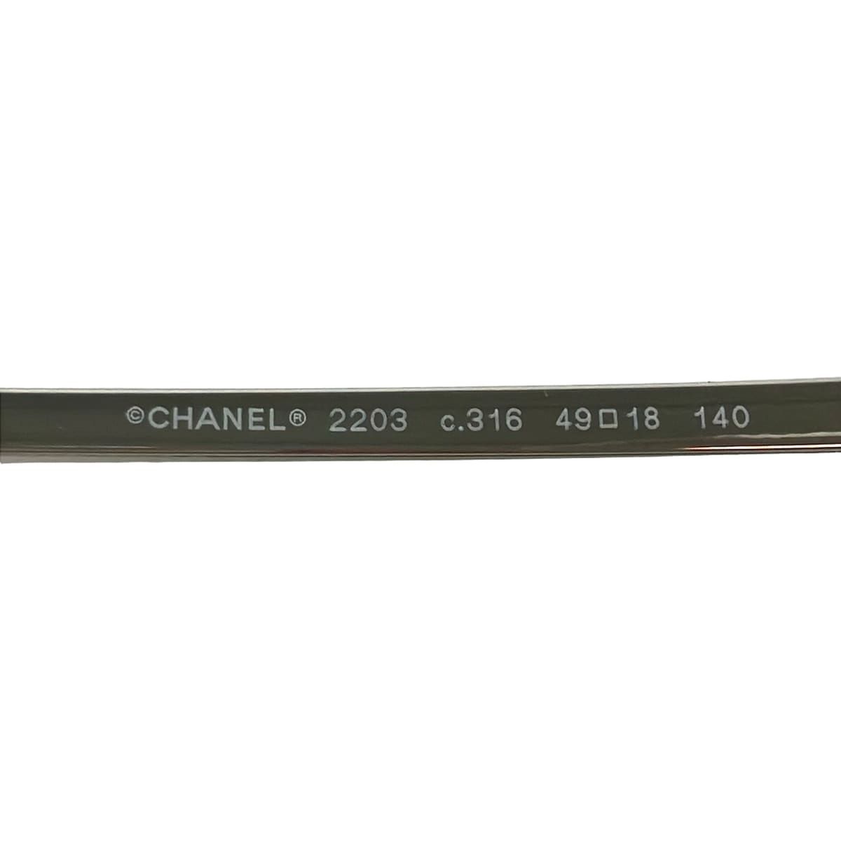 CHANEL 2203 サングラス — クリア、シルバー、ピンク
