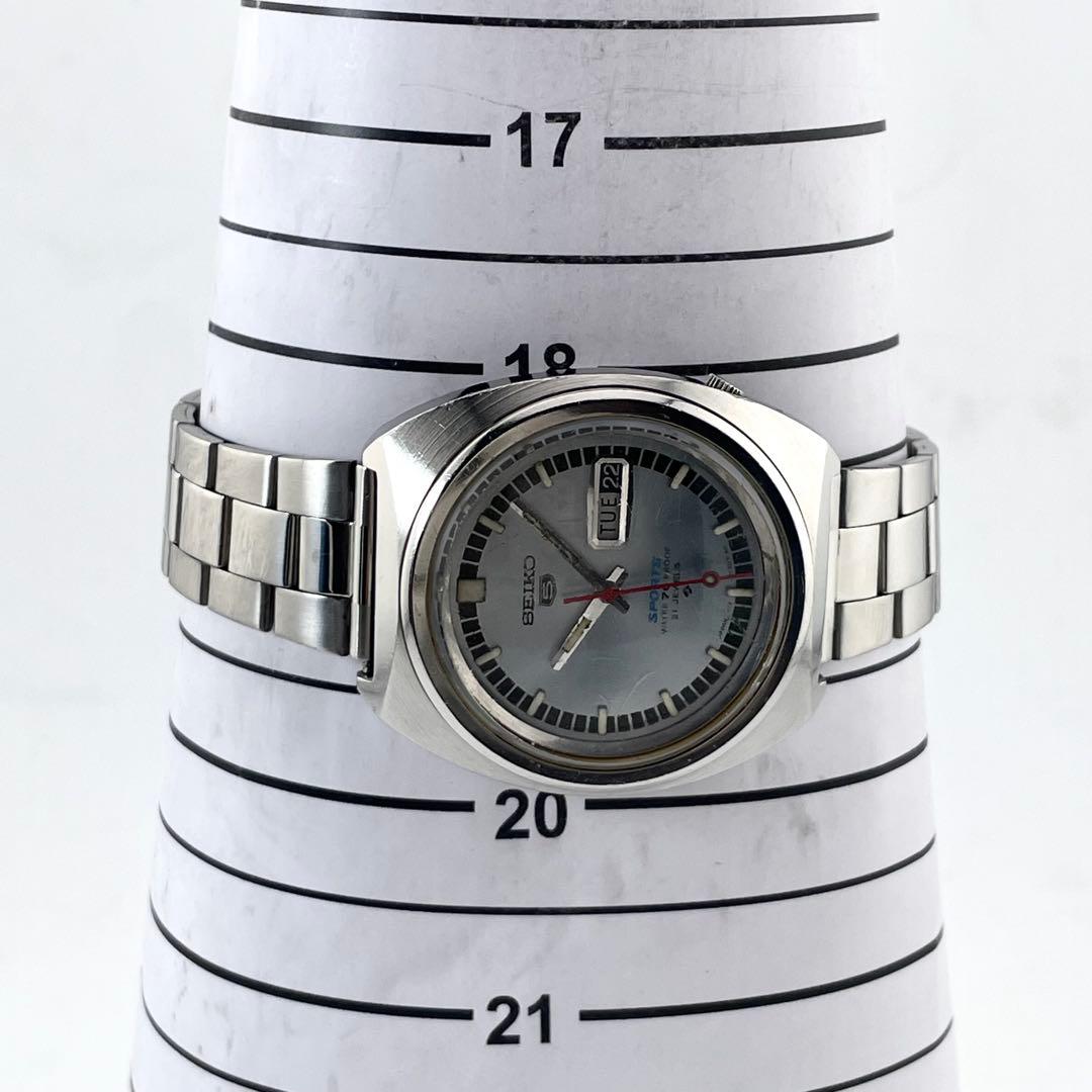 SEIKO 5 6119-8130 腕時計 — 自動巻き、シルバー、メンズ