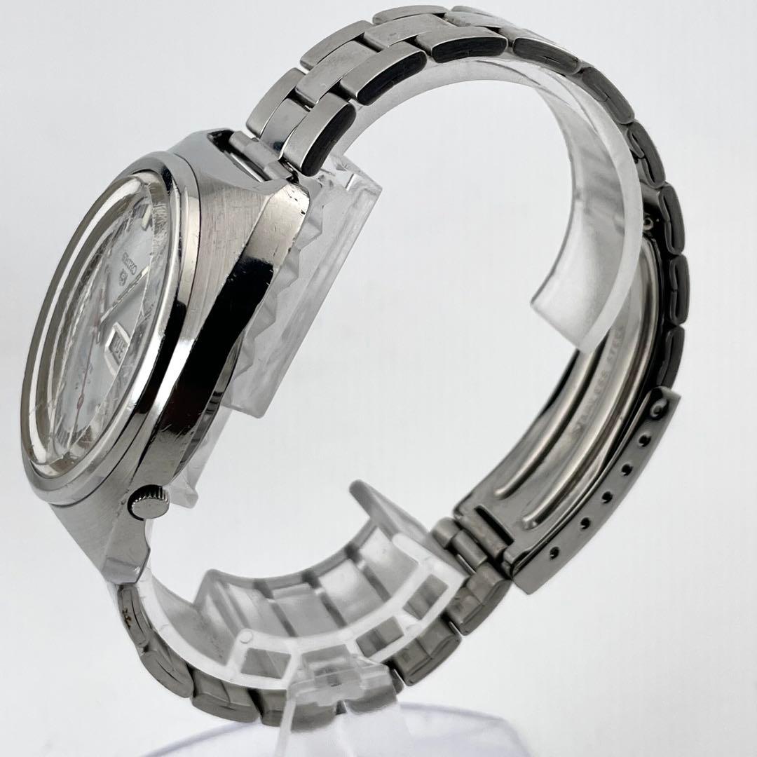 SEIKO 5 6119-8130 腕時計 — 自動巻き、シルバー、メンズ