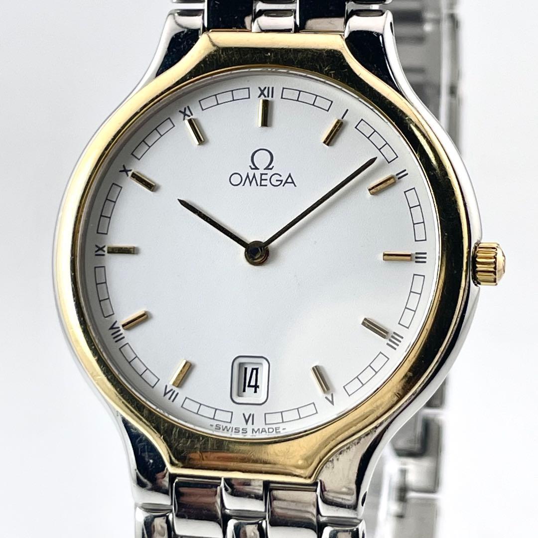 OMEGA デ・ヴィル メンズ ウォッチ — クォーツ、ゴールド・シルバー