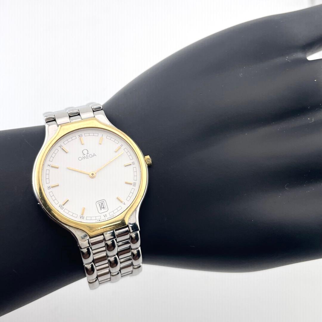 OMEGA デ・ヴィル メンズ ウォッチ — クォーツ、ゴールド・シルバー