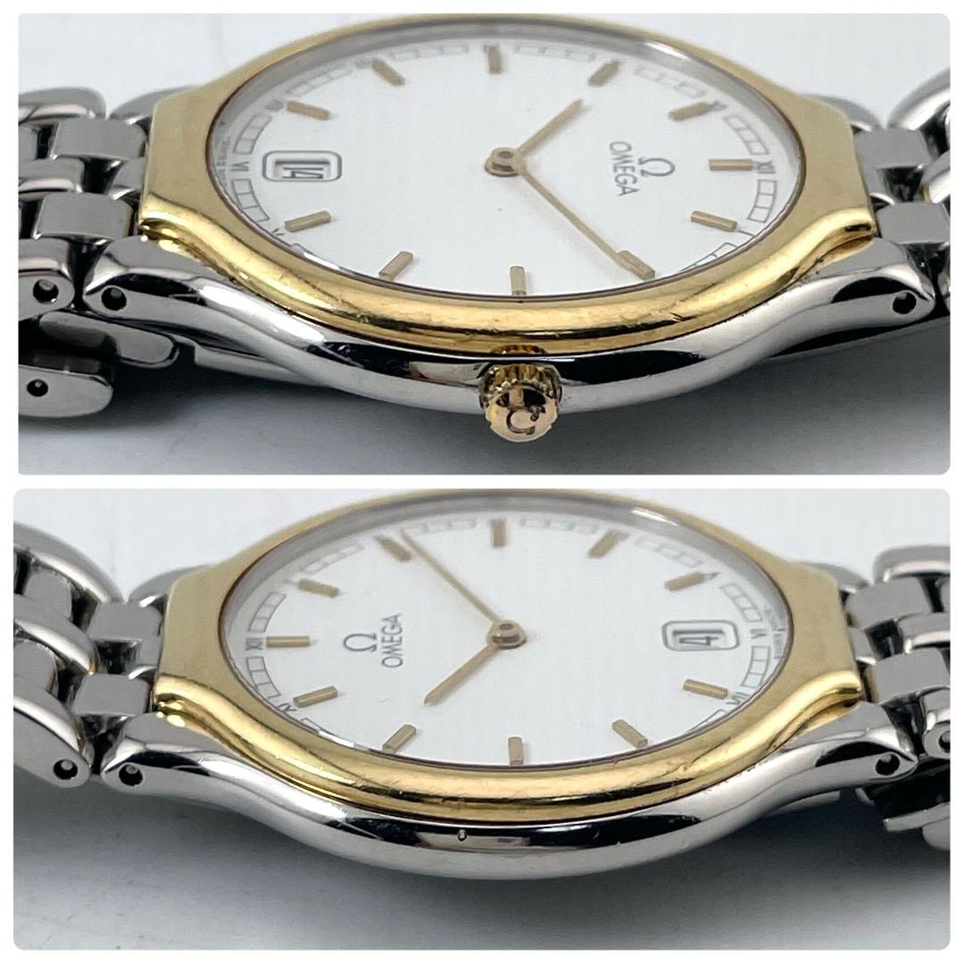 OMEGA デ・ヴィル メンズ ウォッチ — クォーツ、ゴールド・シルバー