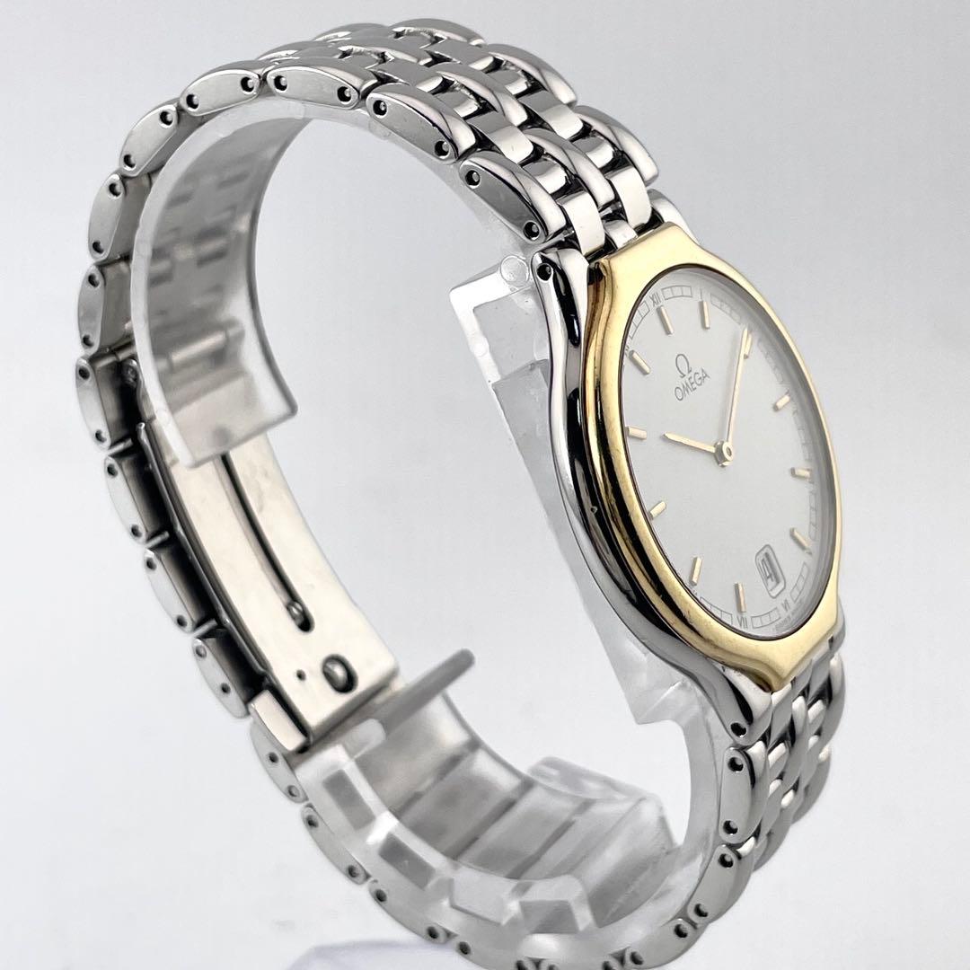 OMEGA デ・ヴィル メンズ ウォッチ — クォーツ、ゴールド・シルバー