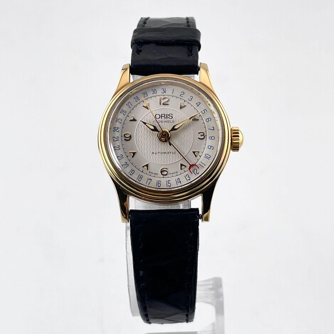 ORIS 574 女士腕表 — 自动上链，金色表盘，不锈钢