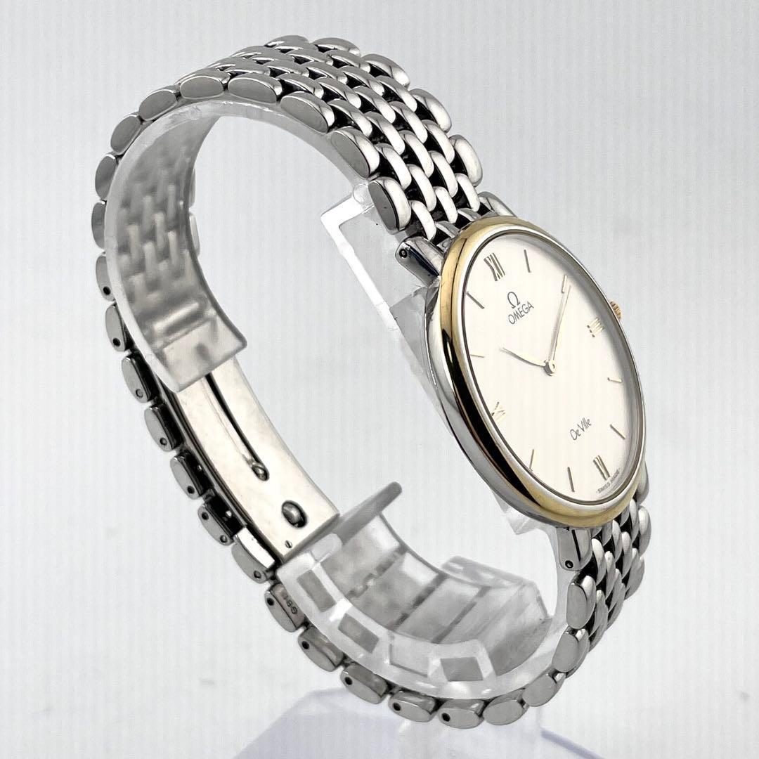 OMEGA デ・ヴィル メンズ腕時計 — クォーツ、シルバーゴールド
