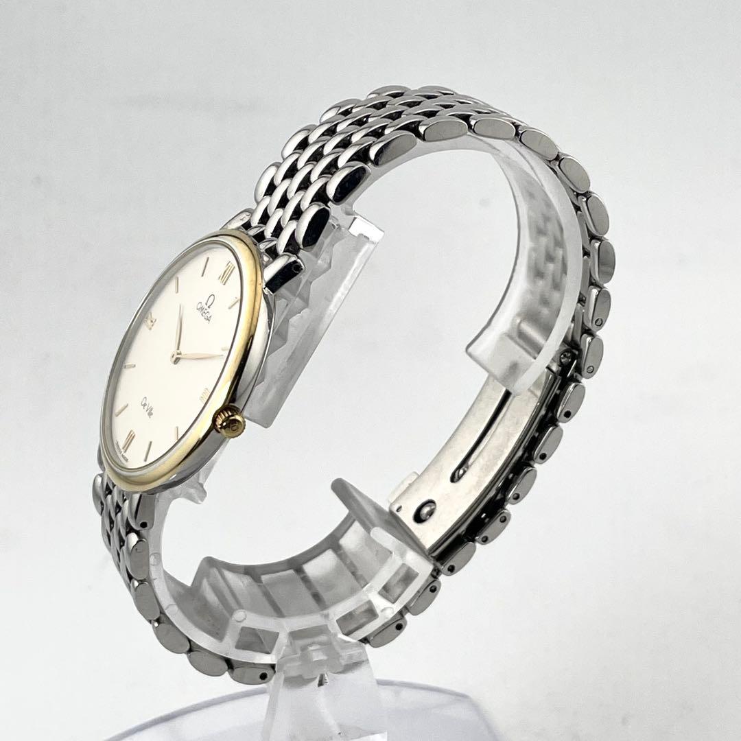 OMEGA デ・ヴィル メンズ腕時計 — クォーツ、シルバーゴールド