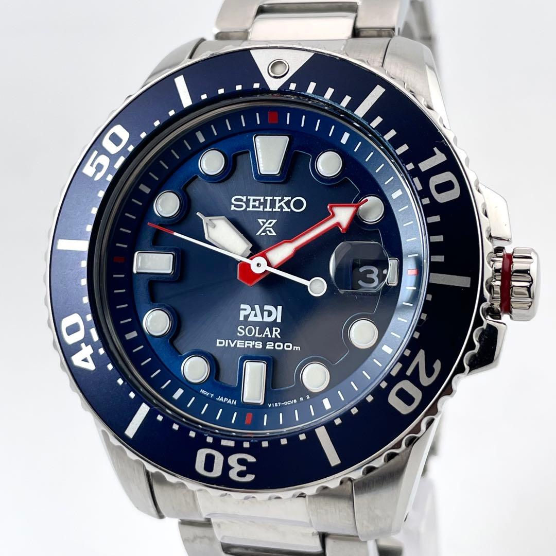 SEIKO PROSPEX PADI コラボレーションウォッチ ― クオーツ、ステンレススチール、メンズ