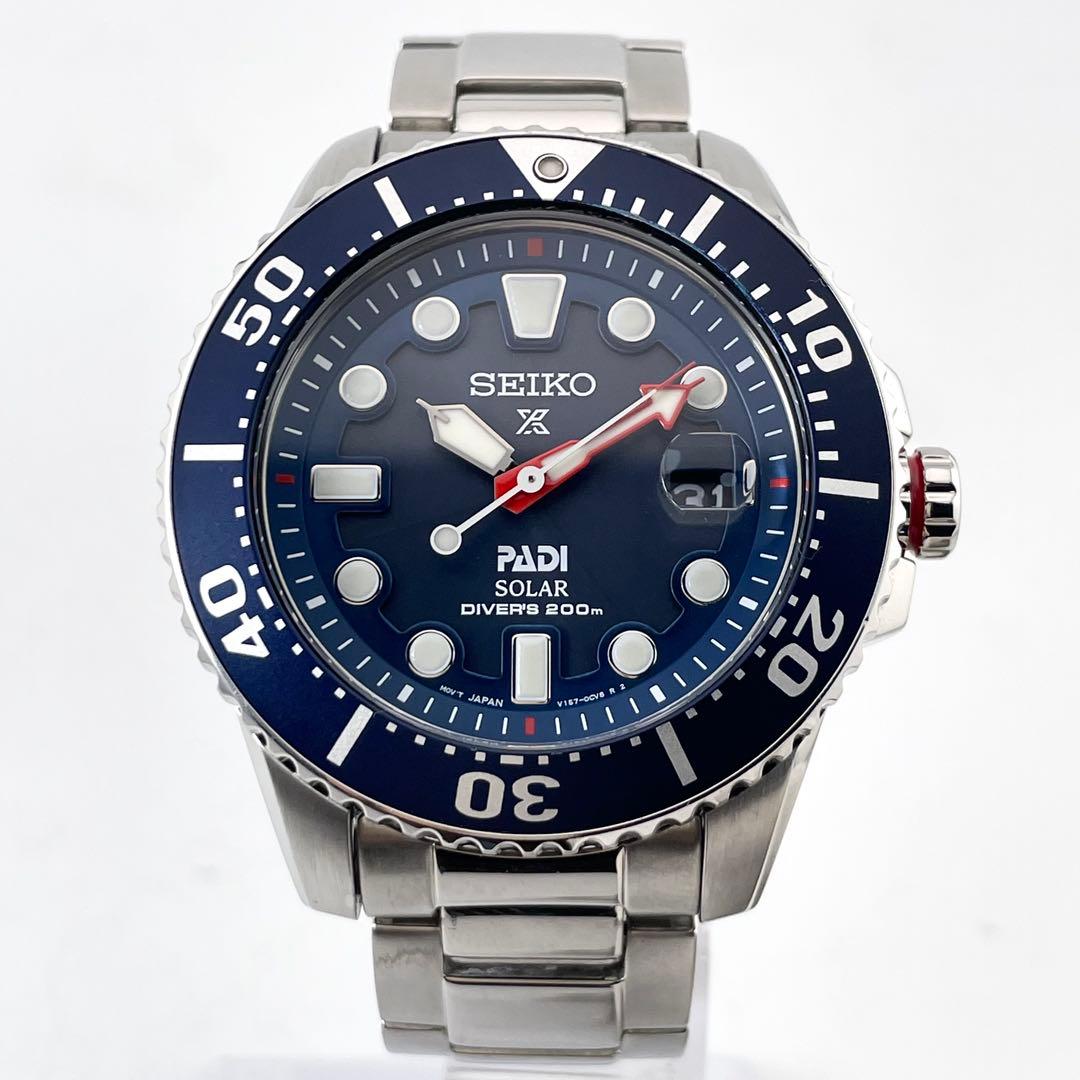 SEIKO PROSPEX PADI コラボレーションウォッチ ― クオーツ、ステンレススチール、メンズ