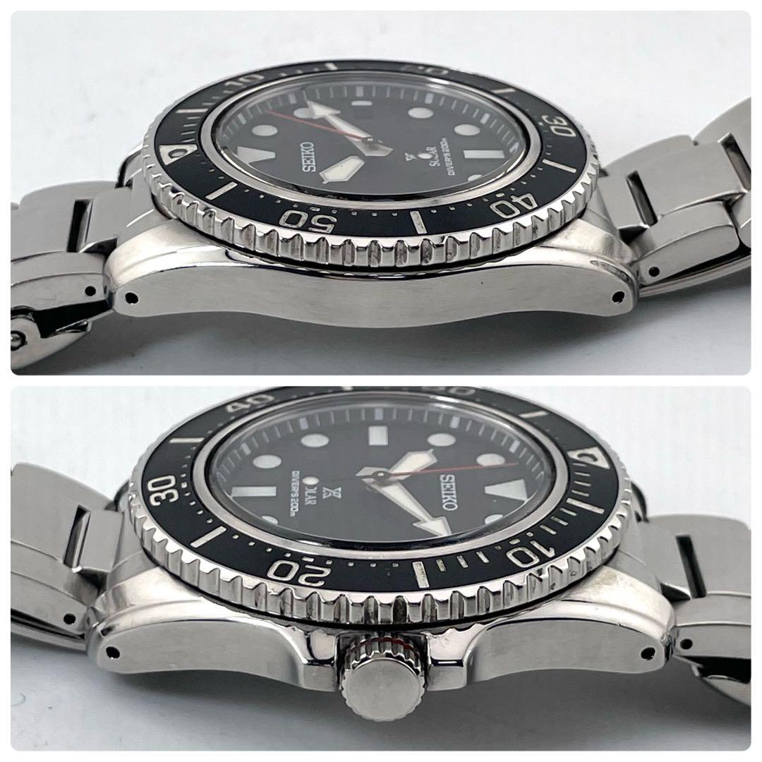 SEIKO PROSPEX 男士潜水表 — 石英，黑/银