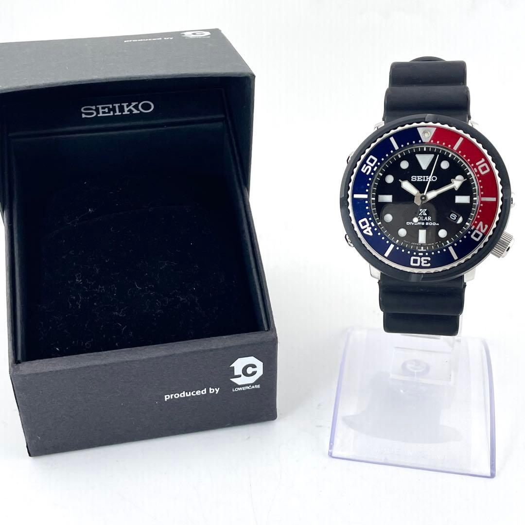 SEIKO V147-0AZ0 Prospex 潜水表 — 石英，黑/蓝/红，男士
