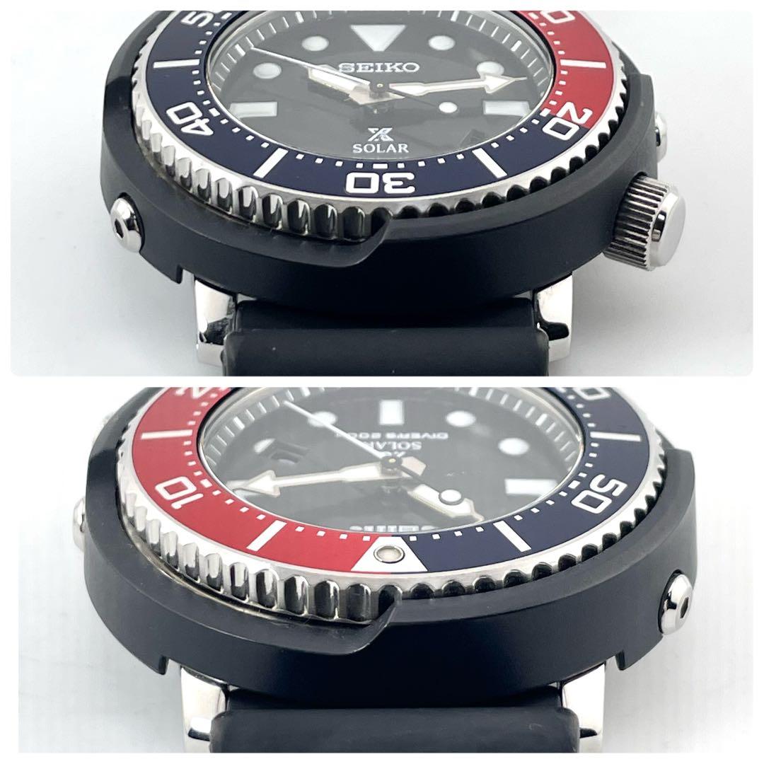 SEIKO V147-0AZ0 Prospex 潜水表 — 石英，黑/蓝/红，男士