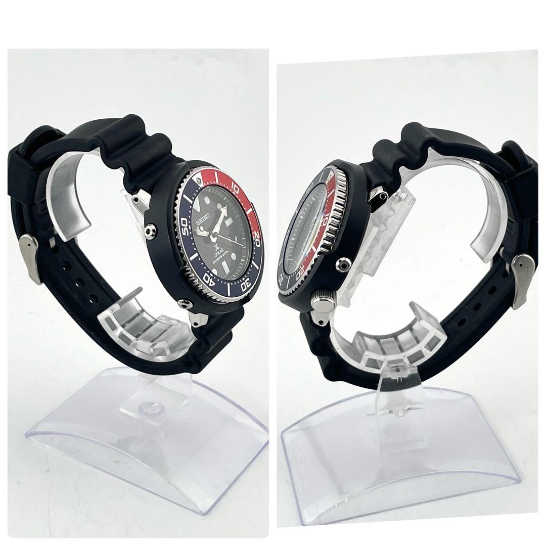 SEIKO V147-0AZ0 Prospex 潜水表 — 石英，黑/蓝/红，男士