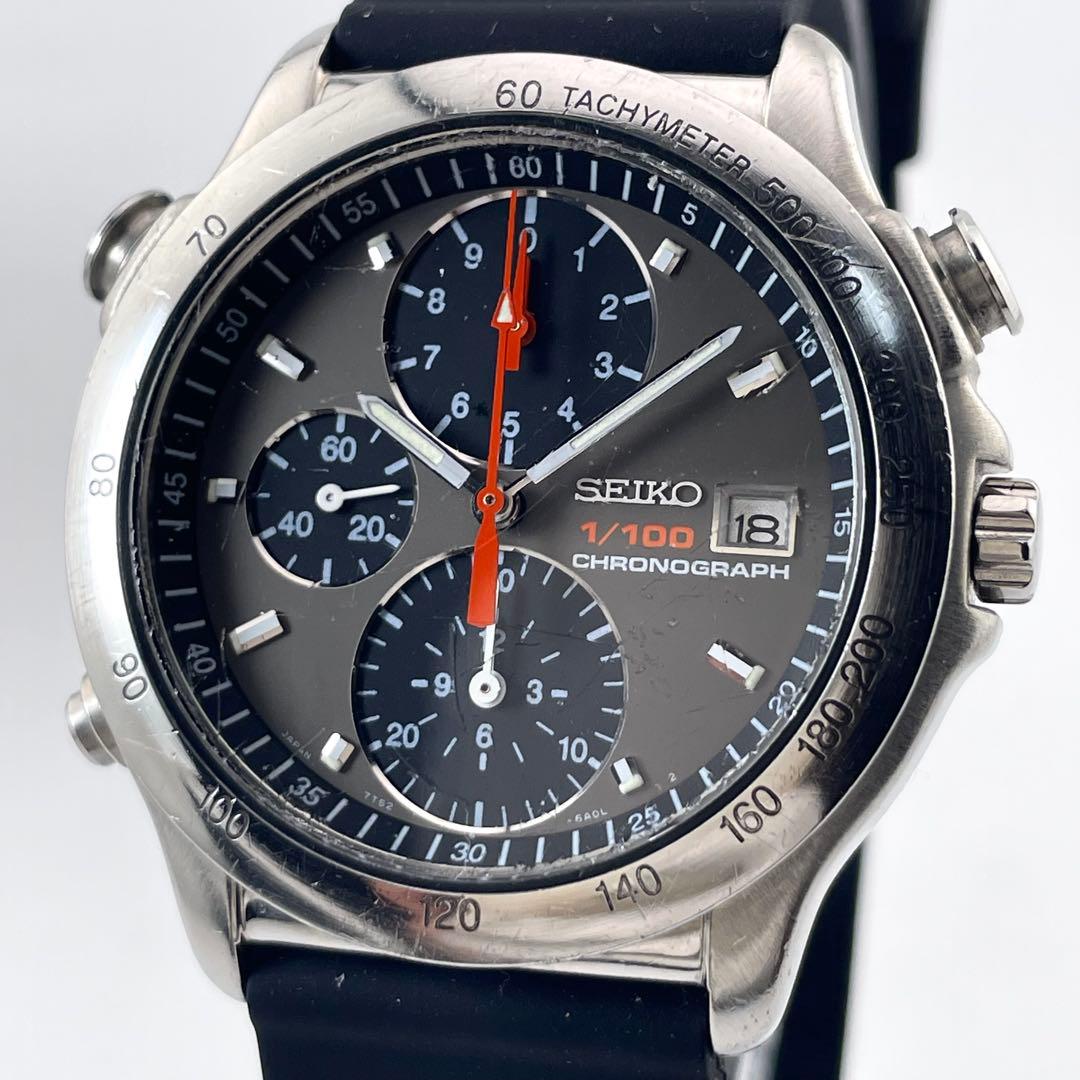 SEIKO スピードマスター ウォッチ — クォーツ、ブラックグレー、メンズ