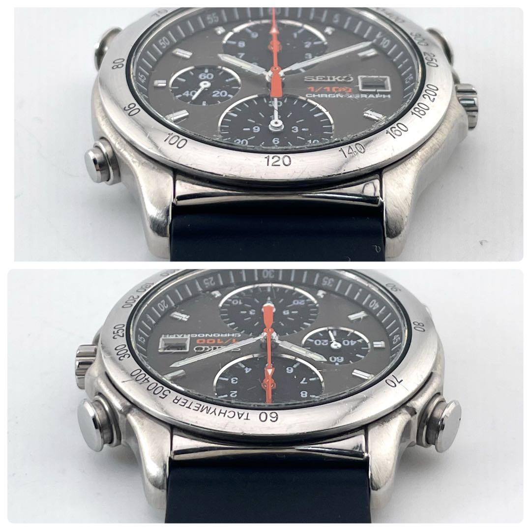SEIKO スピードマスター ウォッチ — クォーツ、ブラックグレー、メンズ
