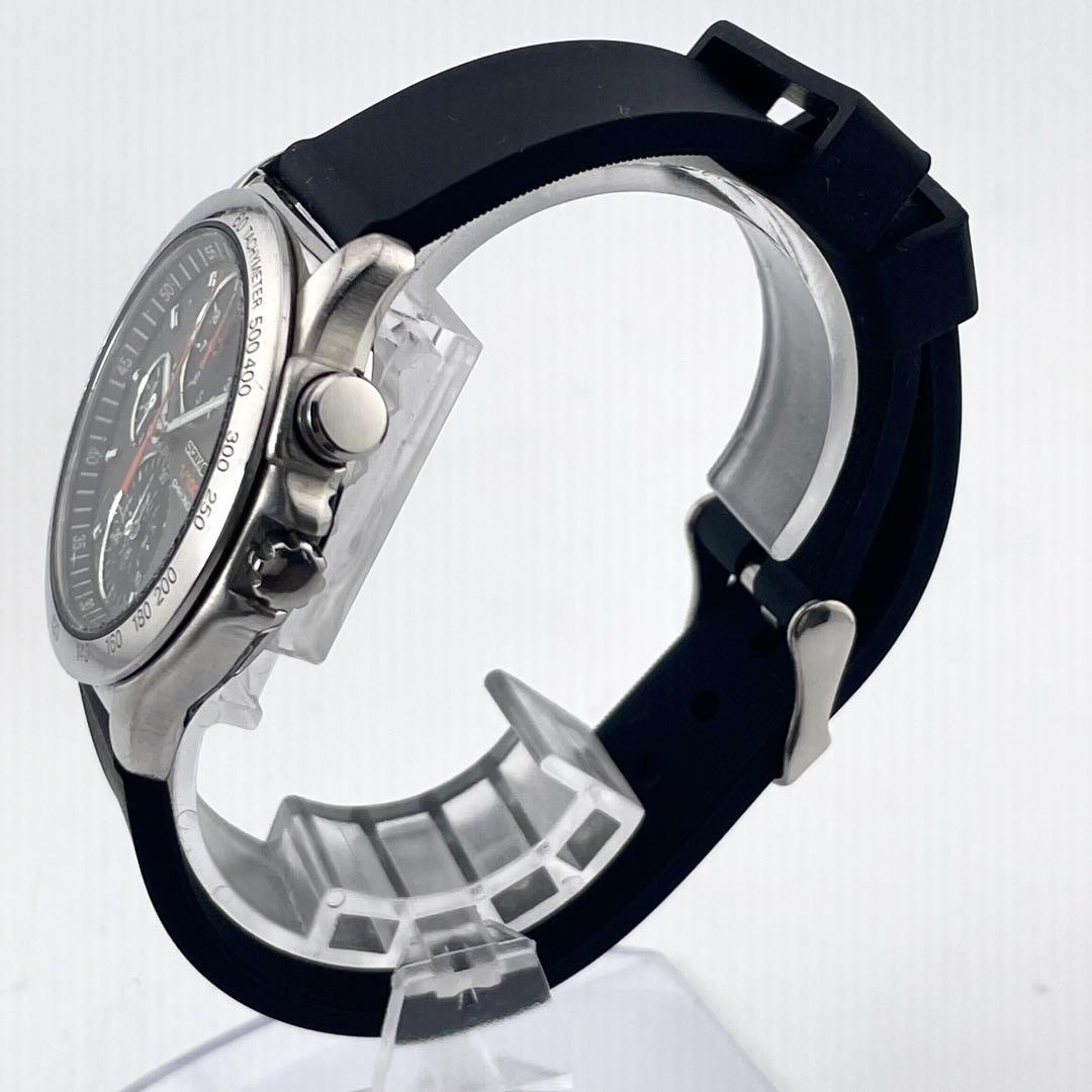 SEIKO スピードマスター ウォッチ — クォーツ、ブラックグレー、メンズ