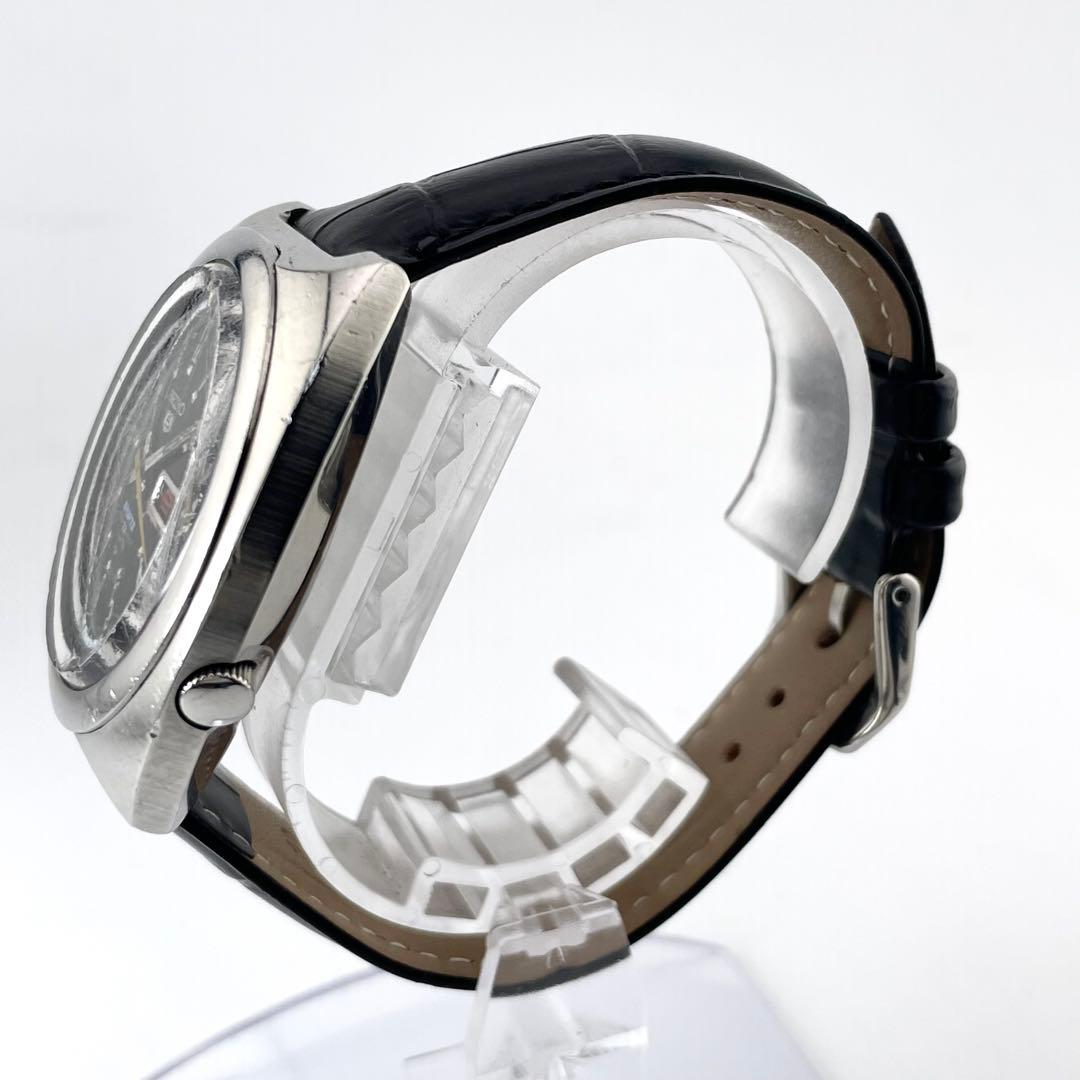SEIKO 5 7019-6020 运动腕表 — 自动机械，银黑，男士