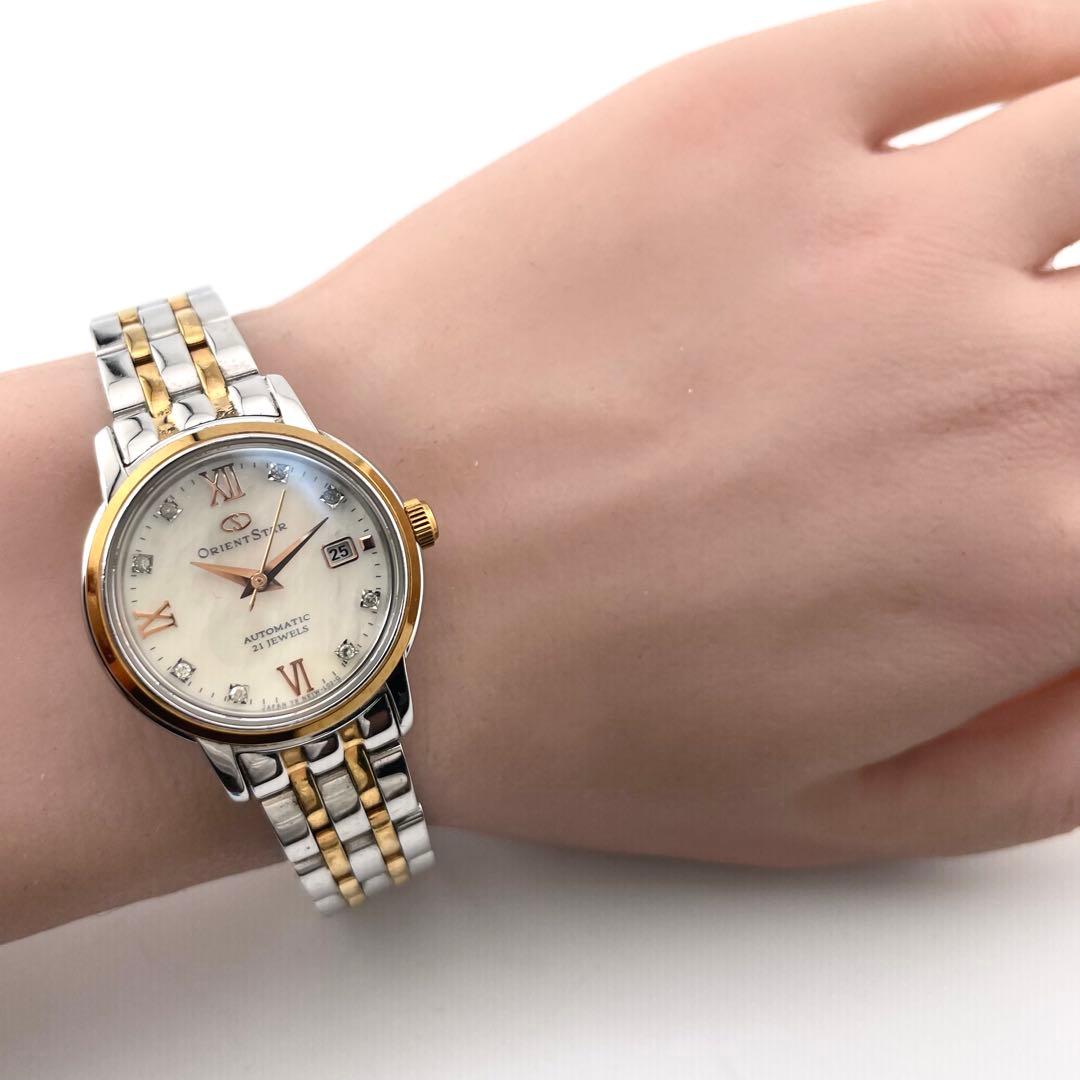 ORIENT STAR WZ0441NR レディース腕時計 — 自動巻き、ゴールドシルバー