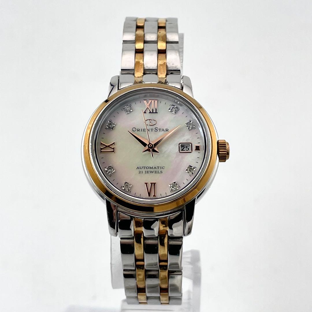 ORIENT STAR WZ0441NR レディース腕時計 — 自動巻き、ゴールドシルバー