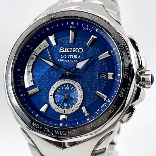 SEIKO 8B63-0AK0 计时腕表 — 石英，不锈钢，男士