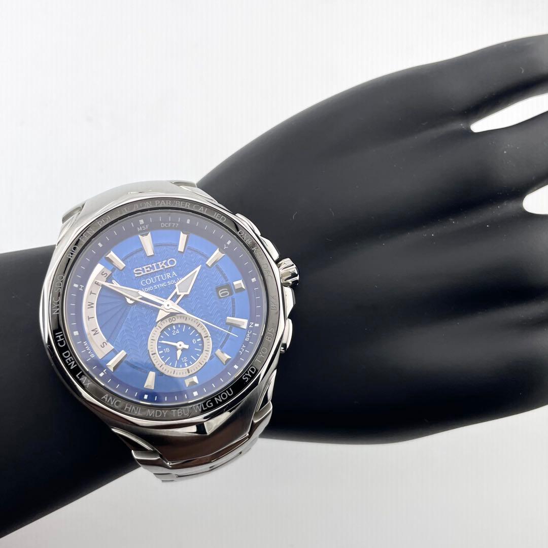 SEIKO 8B63-0AK0 クロノグラフ腕時計 — クォーツ、ステンレススチール、メンズ