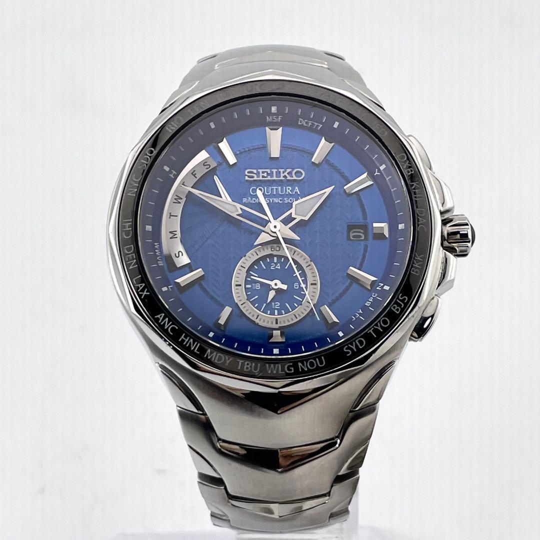SEIKO 8B63-0AK0 クロノグラフ腕時計 — クォーツ、ステンレススチール、メンズ