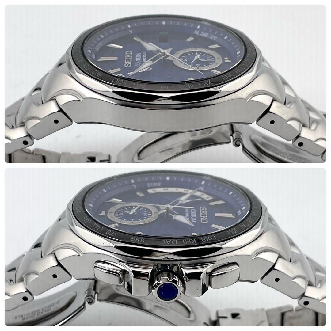 SEIKO 8B63-0AK0 クロノグラフ腕時計 — クォーツ、ステンレススチール、メンズ