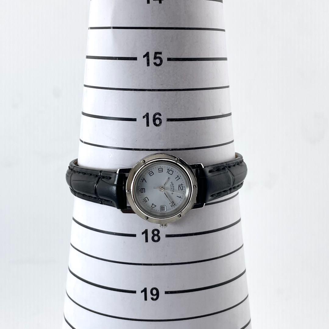 HERMES CL4.210 クリッパー デイト ウォッチ — クォーツ、シルバー、レディース