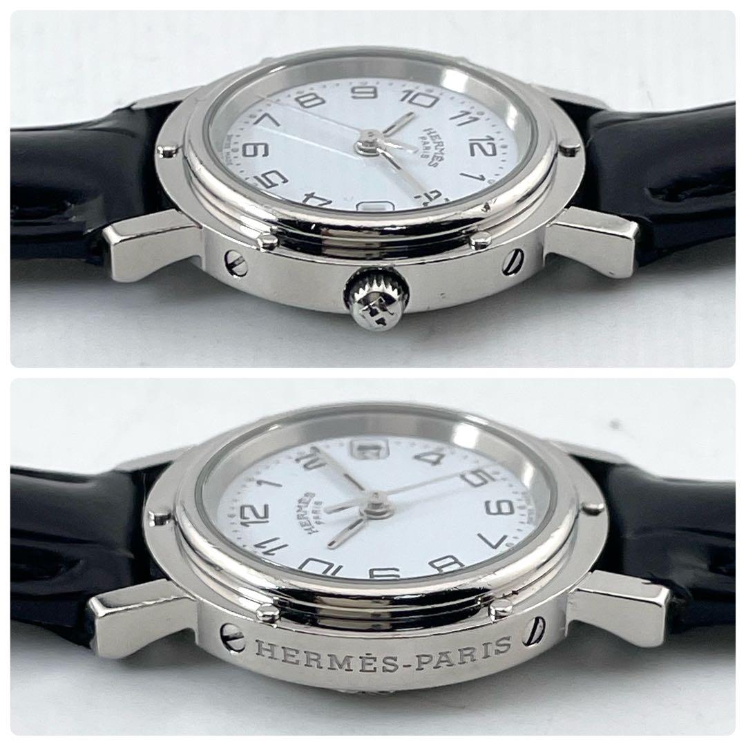 HERMES CL4.210 クリッパー デイト ウォッチ — クォーツ、シルバー、レディース